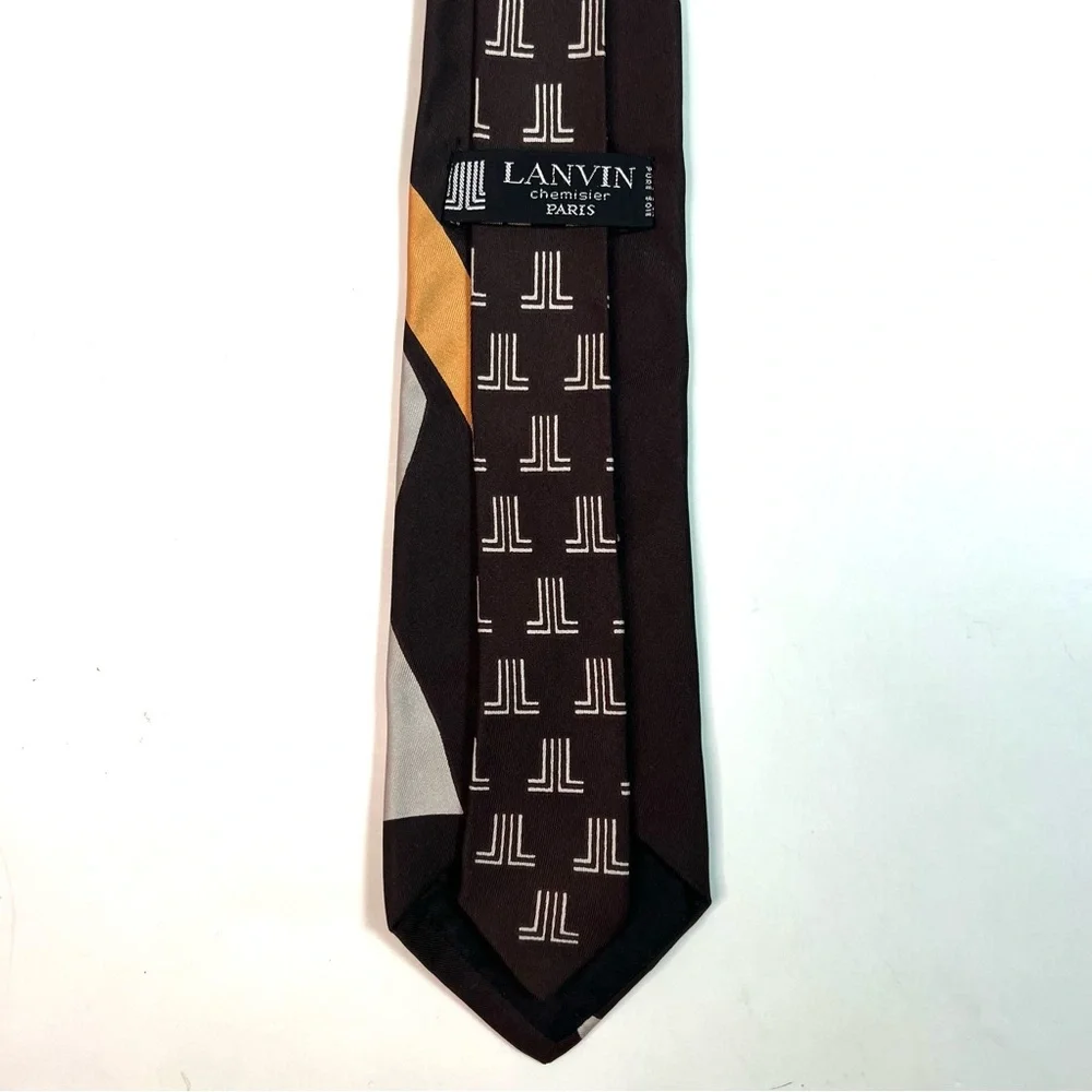 Vintage Lanvin Paris Pure Silk Neck Tie
